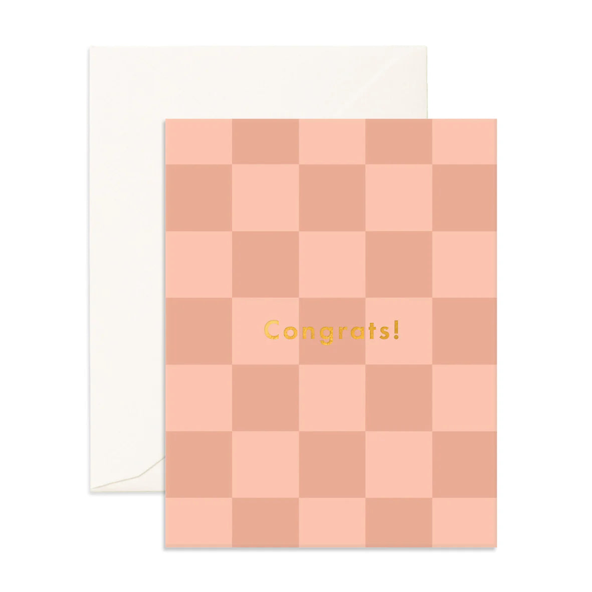 Congrats Rose Check | Greeting Card