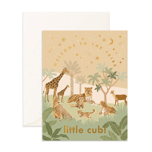 Welcome Little Cub| Greeting Card