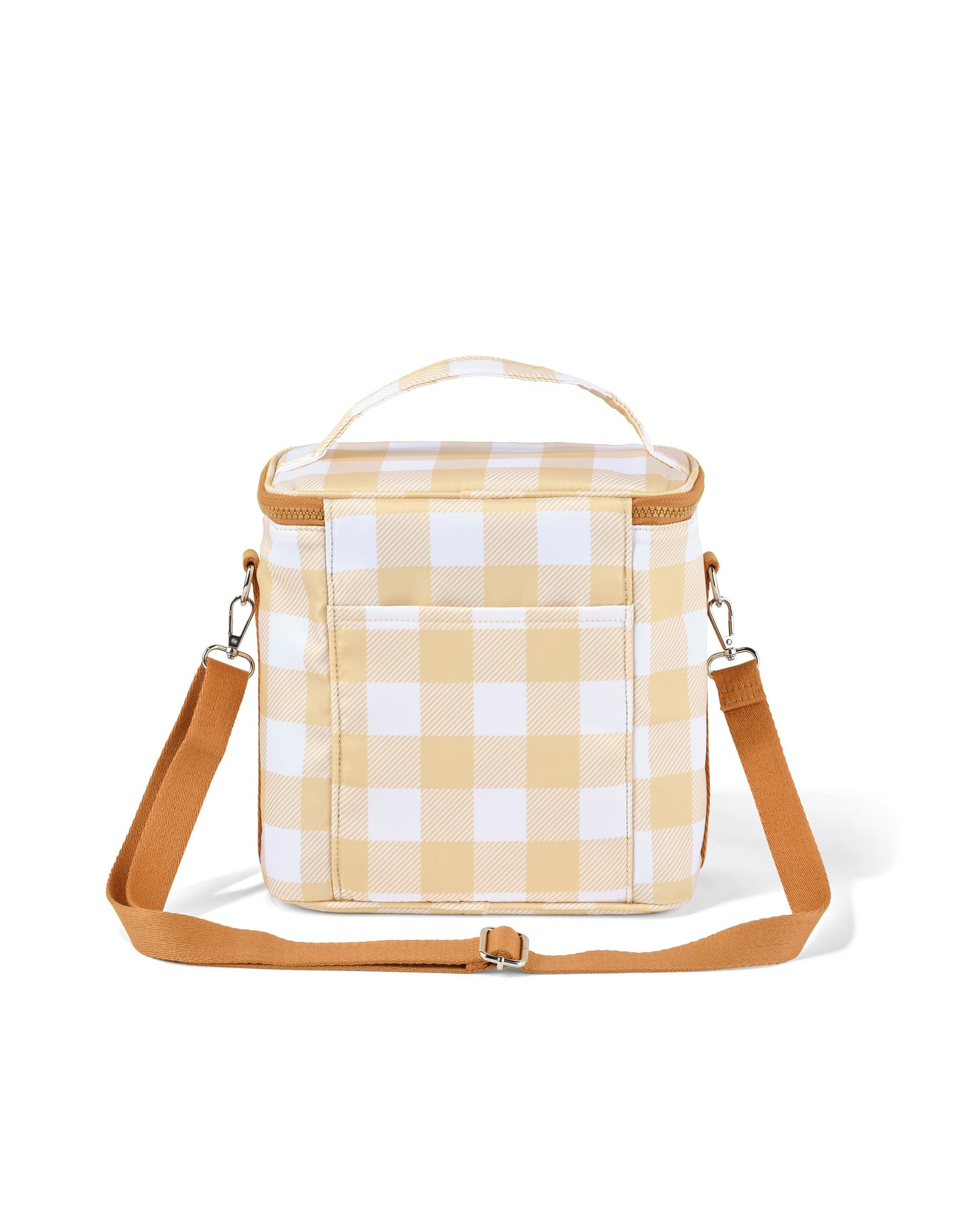 Midi Insulated Lunch Bag- Beige Gingham