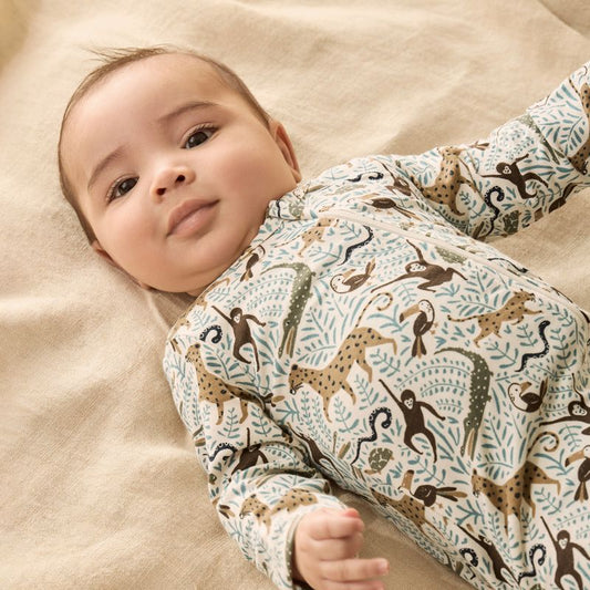 Mini Jungle | Zipsuit with Feet