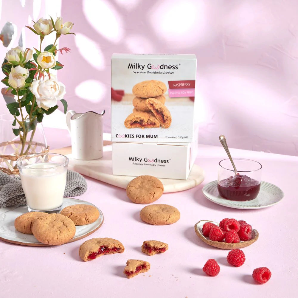 Raspberry Lactation Cookies