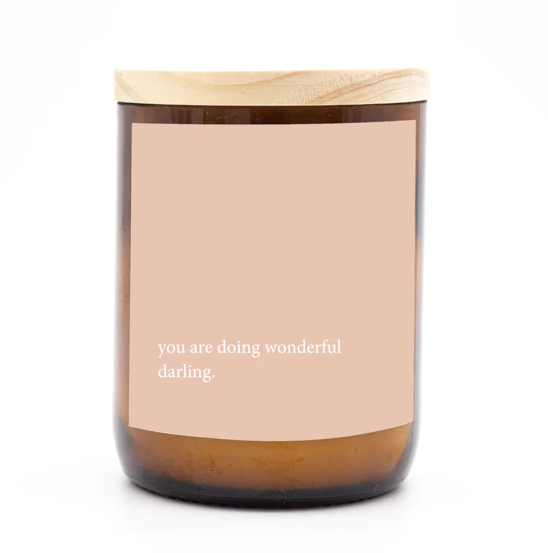 Heartfelt Quote Candle - You Are Doing Wonderful