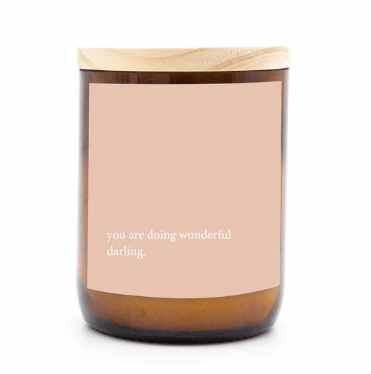 Heartfelt Quote Candle You Are Doing Wonderful