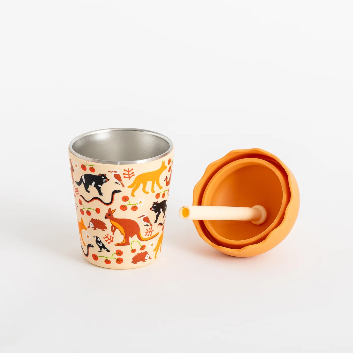 Aussie Animals | Mini Smoothie Cup & Straw 200ml