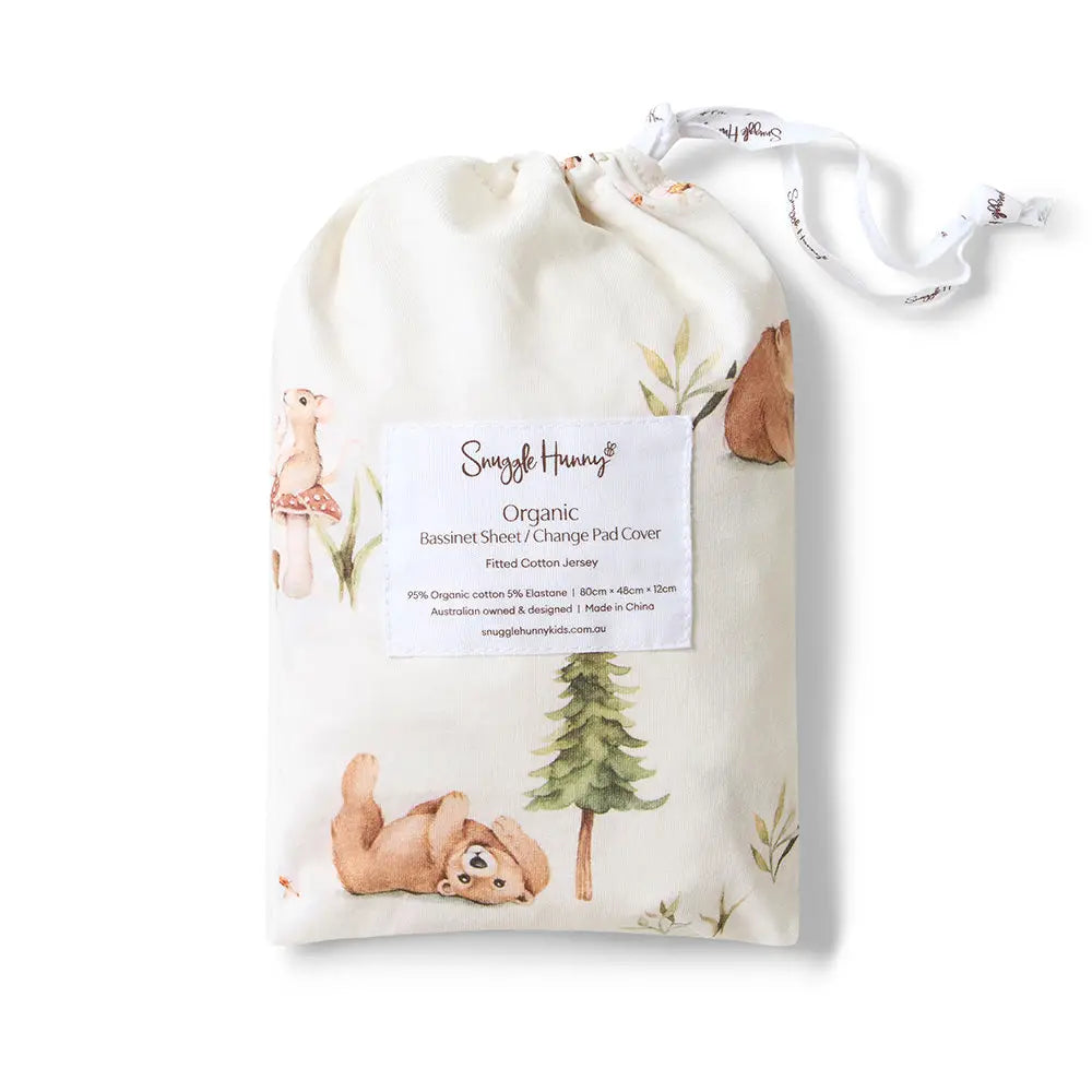 Bears | Organic Bassinet Sheet / Change Pad Cover