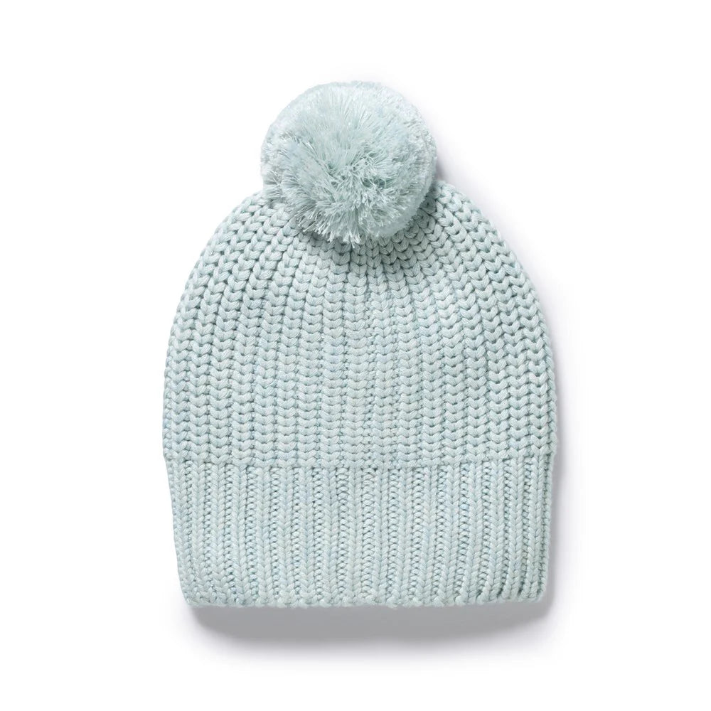 CLOUD BLUE ORGANIC KNITTED HAT