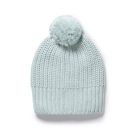 CLOUD BLUE ORGANIC KNITTED HAT