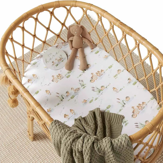 Duck Pond | Organic Bassinet Sheet / Change Pad Cover