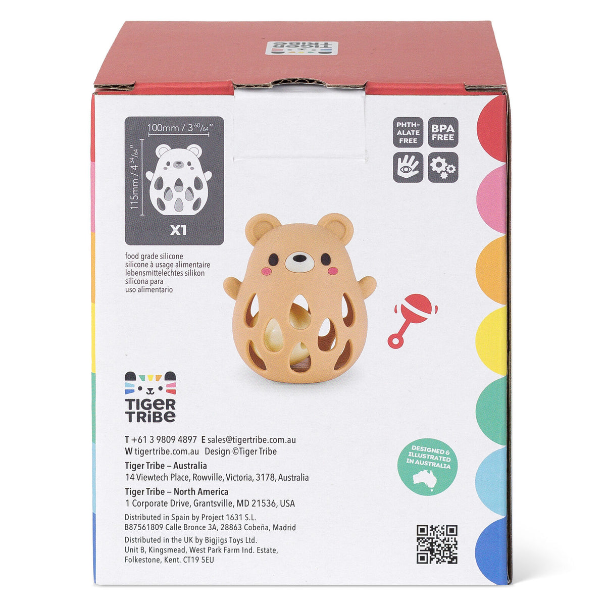 Silicone Rattle | Bear