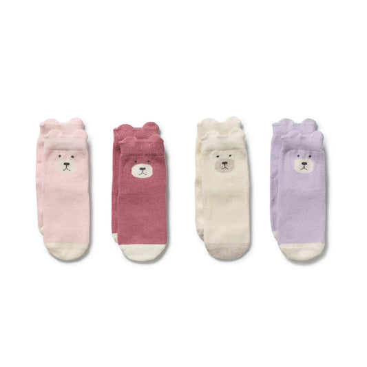 GIRLS | ORGANIC 4 PACK BABY SOCKS