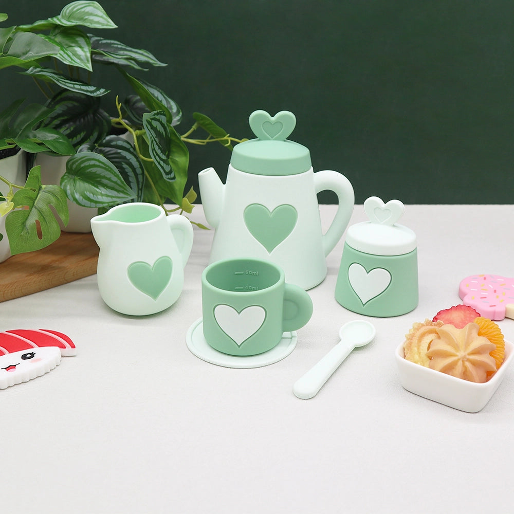 Fake Tea Set Silicone Tea Set – Mini Folk Collective