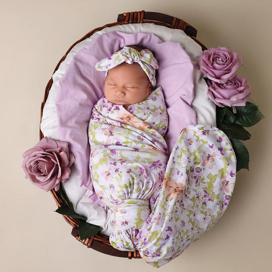 Isla | Jersey Wrap & Topknot Set