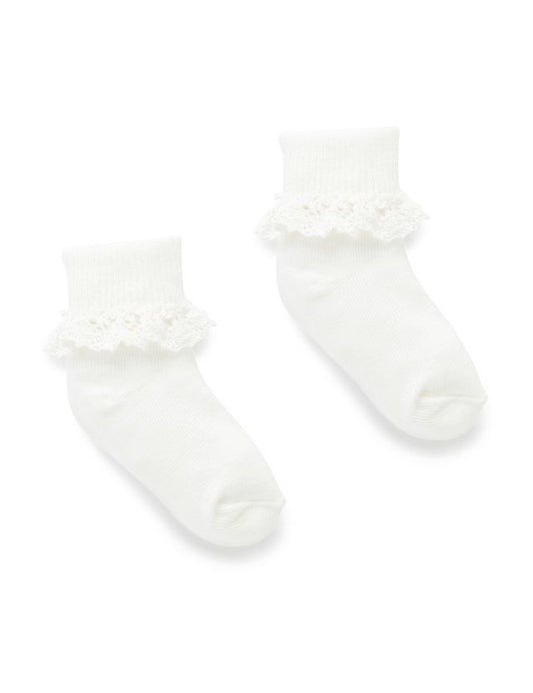 Lace Socks | White
