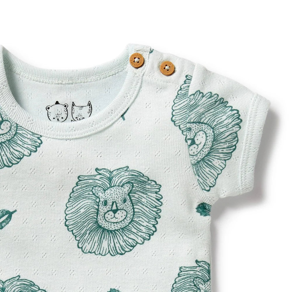 Little Lion Organic Pointelle Bodysuit