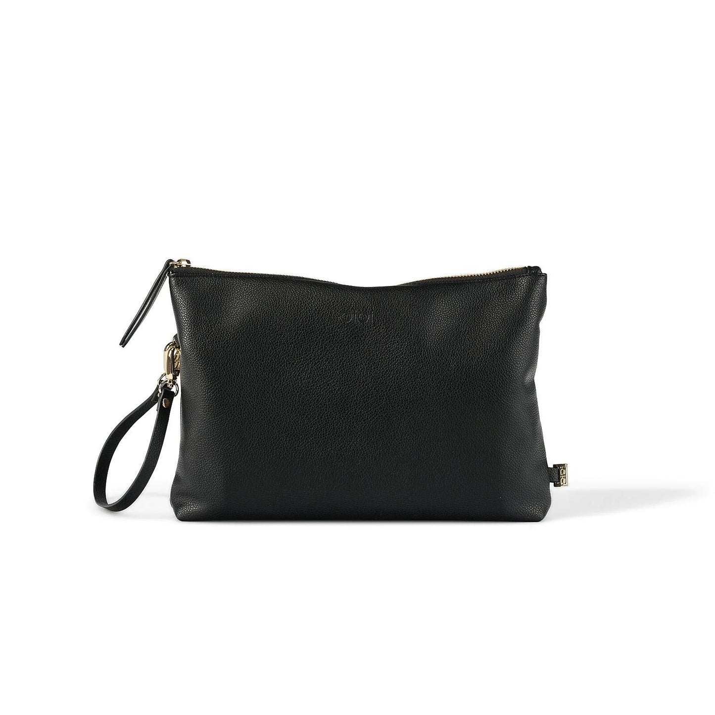 Nappy Changing Pouch- Black Faux Leather