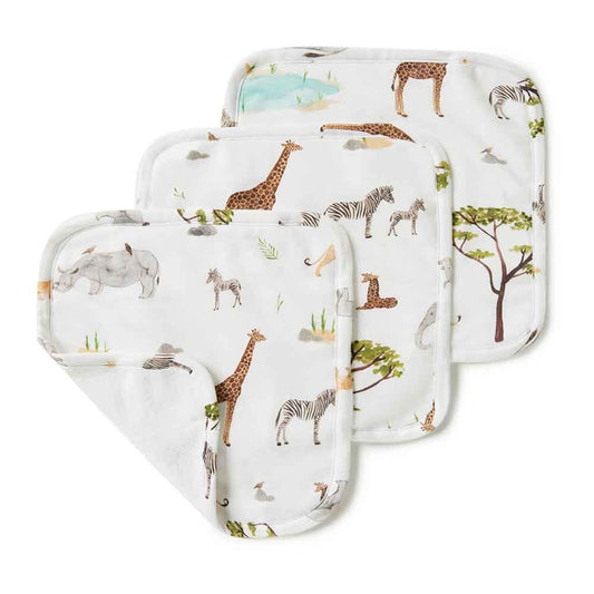 Safari | Wash Cloths - 3 Pack