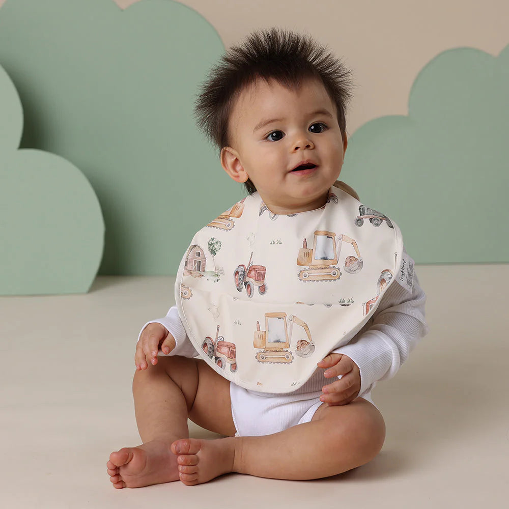 Diggers & Tractors | Snuggle Bib