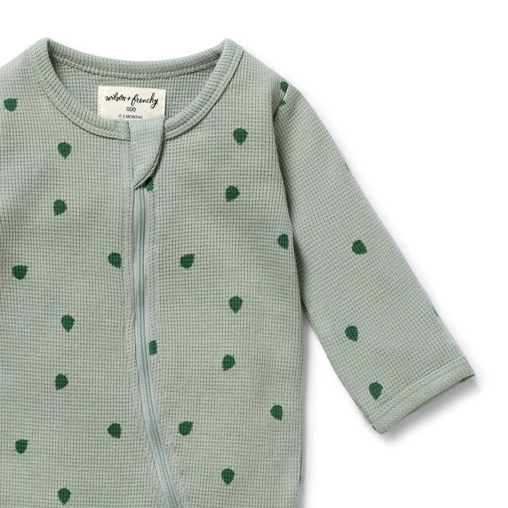 TUMBLETWIG | ORGANIC WAFFLE ZIPSUIT