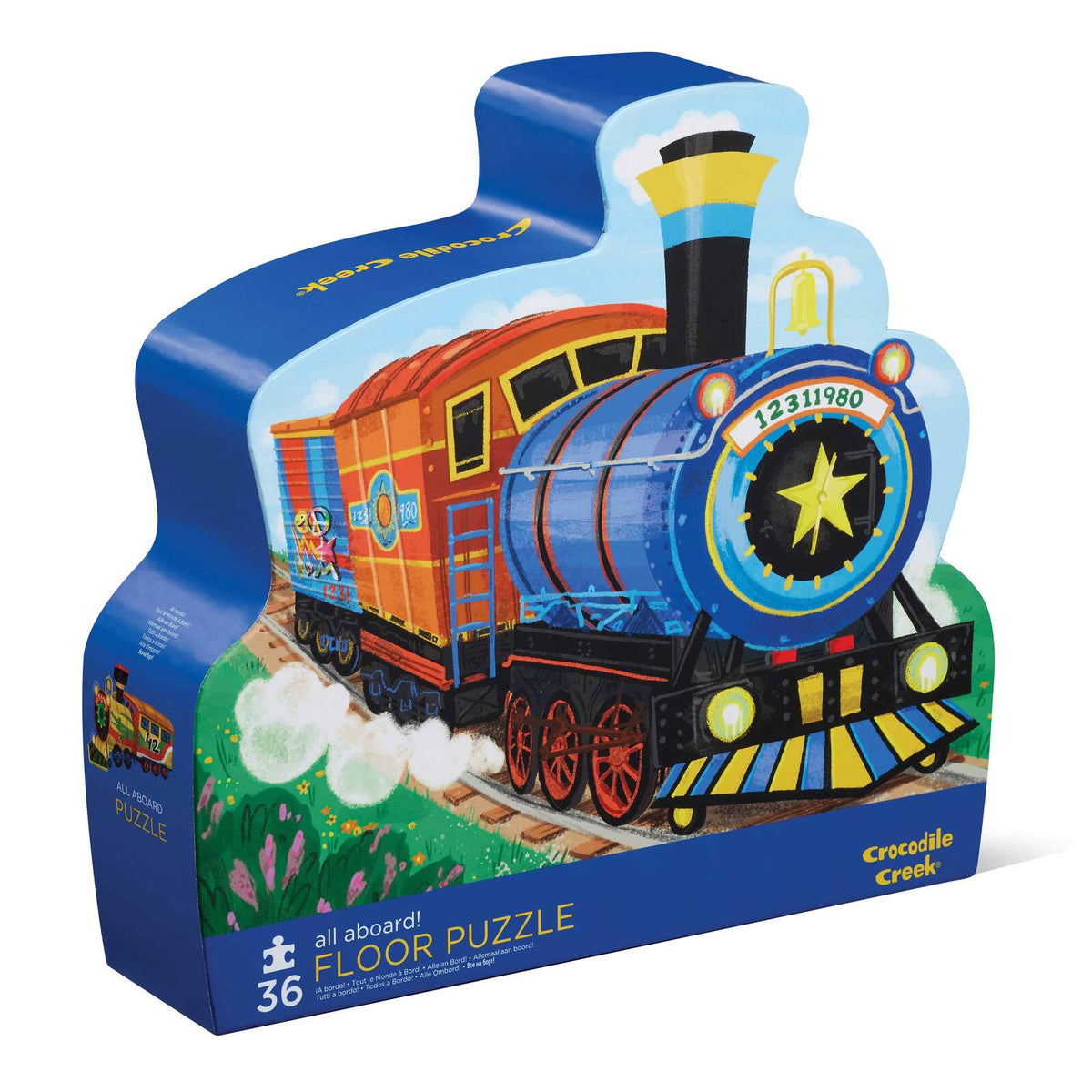 Classic Floor Puzzle 36 pc | All Aboard (Foil Stamped)