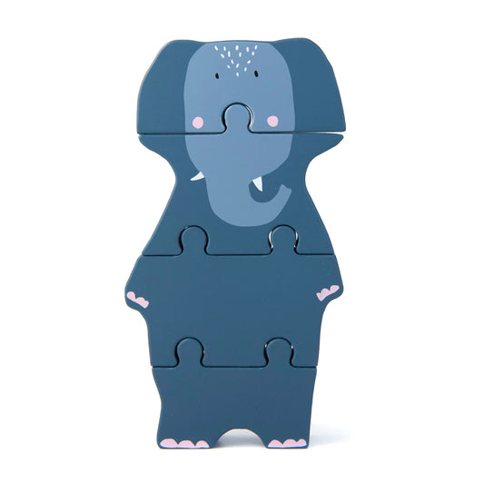 Wooden Body Puzzle Mrs Elephant