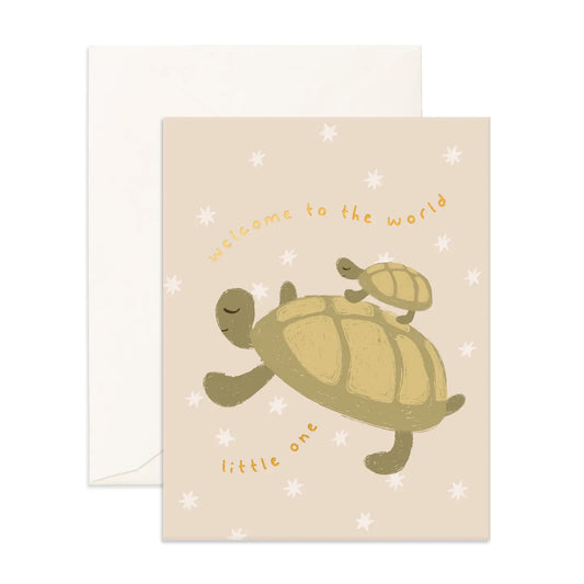 Welcome Little One Turtle| Greeting Card