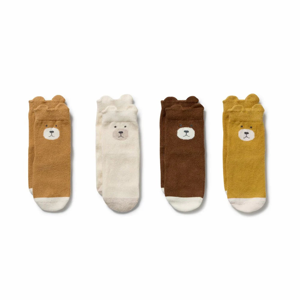 UNISEX | ORGANIC 4 PACK BABY SOCKS