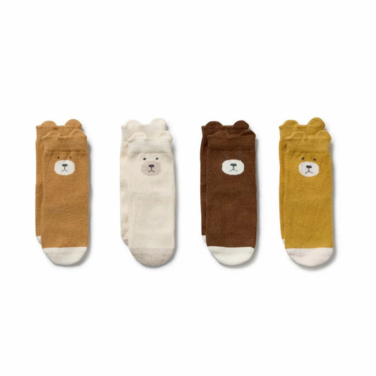 UNISEX | ORGANIC 4 PACK BABY SOCKS