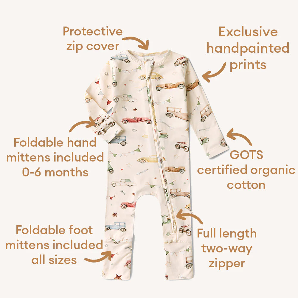 Vintage Cars | Snugglesuit Convertible Romper