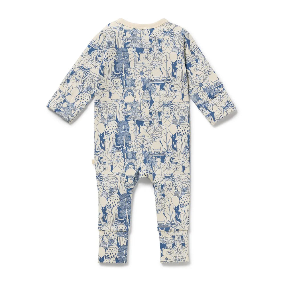 WOODLAND ADVENTURES | ORGANIC ZIPSUIT WITH FEET