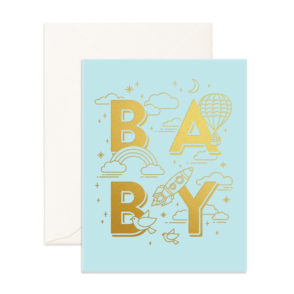 Baby Universe Aqua| Greeting Card