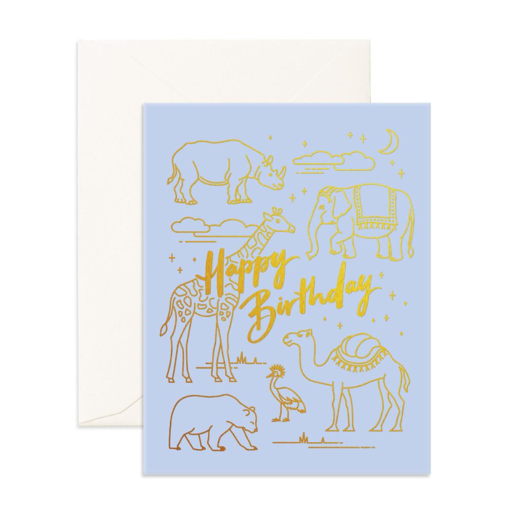 Birthday Animals Greeting Card