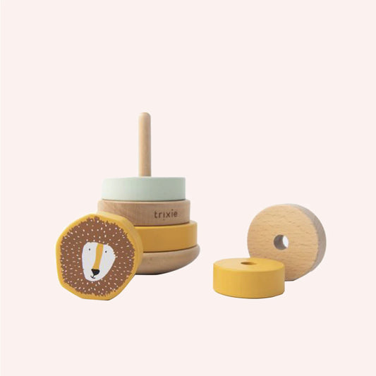 Wooden Stacking Toy Mr Lion