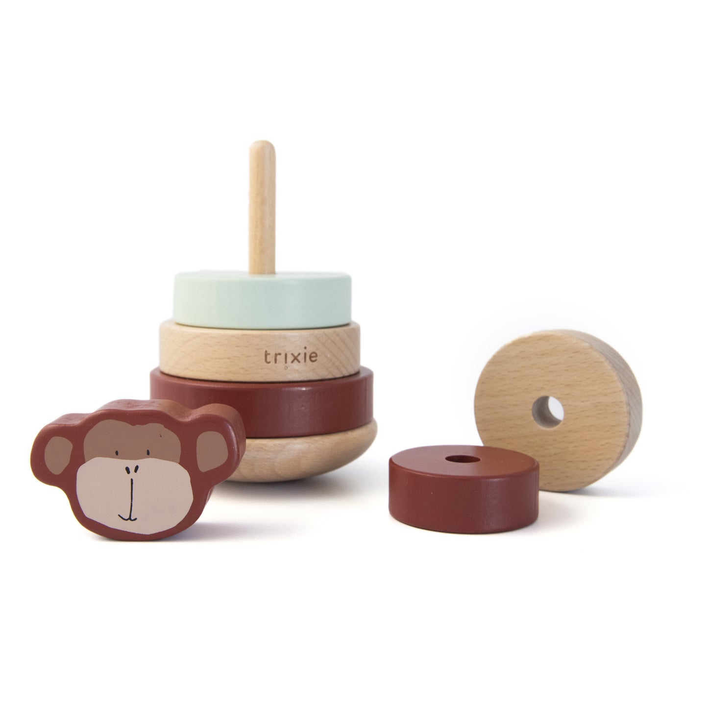 Wooden Stacking Toy Mr Monkey