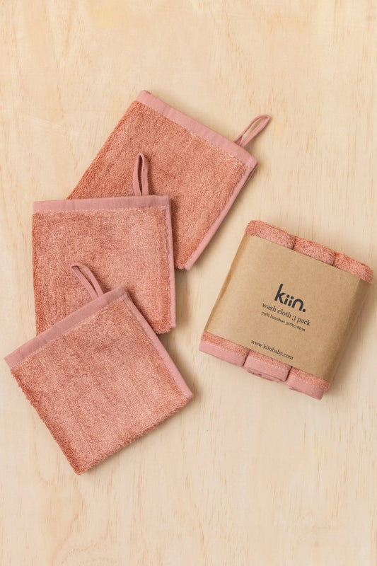 Wash Cloth 3 Pack |Blush