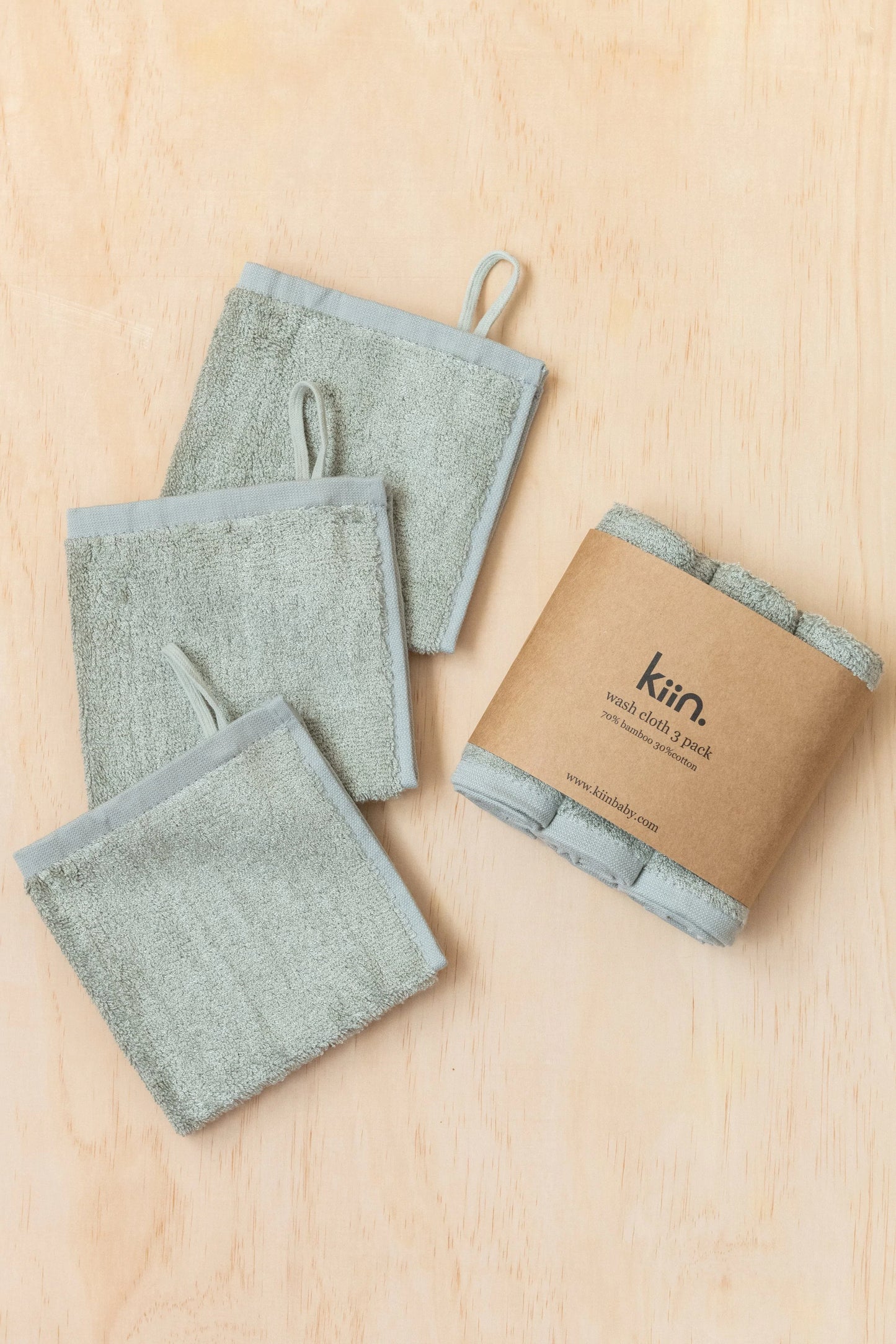 Wash Cloth 3 Pack |Sage